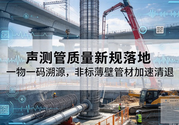 集贤声测管质量新规落地，一物一码溯源，非标薄壁管材加速清退